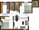 Shree Kaja Flats (2BHK+2T (802 sq ft) 802 sq ft)