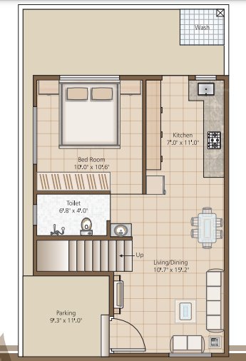 greens Floor Plan Upper Level Duplex Plan