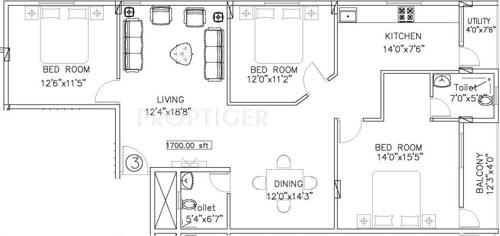 Sriven Sriven Empire (3BHK+2T (1,700 sq ft) 1700 sq ft) Sriven Sriven Empire (3BHK+2T (1,700 sq ft) 1700 sq ft)