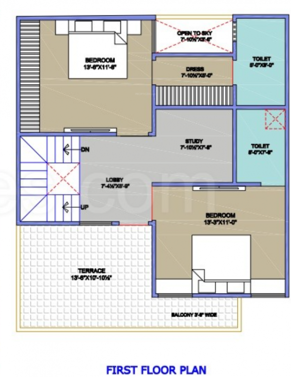 First Floor Plan meadows villa Floor Plan First Floor Plan