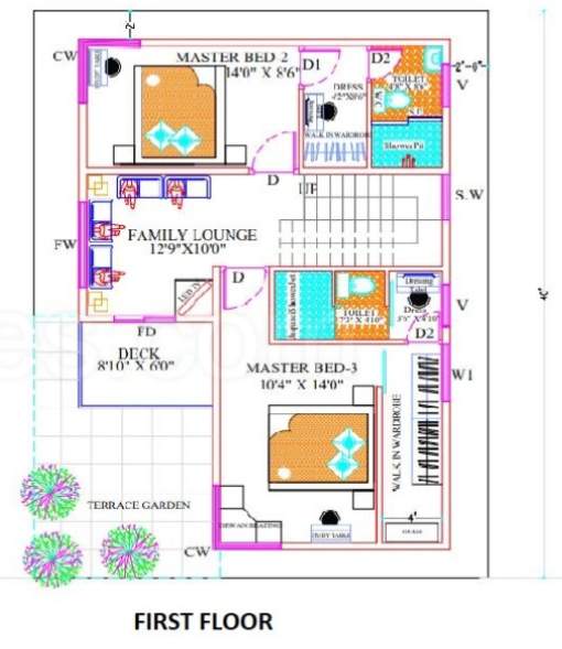  green olive luxury villa Floor Plan First Floor Plan