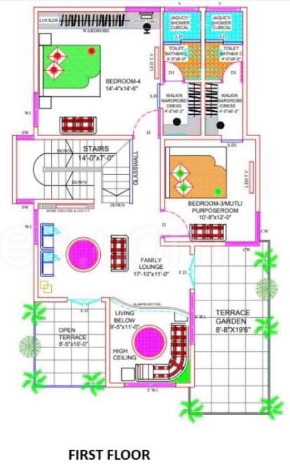 green olive luxury villa Floor Plan First Floor Plan