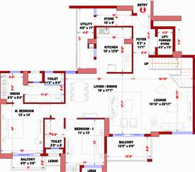  nirvaana Floor Plan Lower Level Duplex Plan