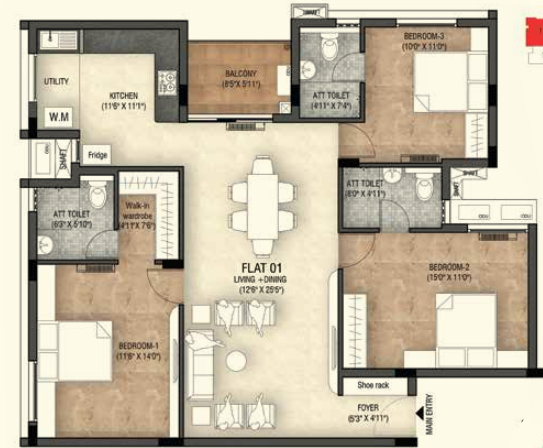  tulive-bellevue Floor Plan Floor Plan