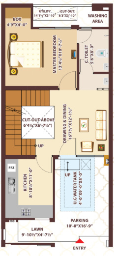  bungalow 71 Floor Plan Ground Floor Plan