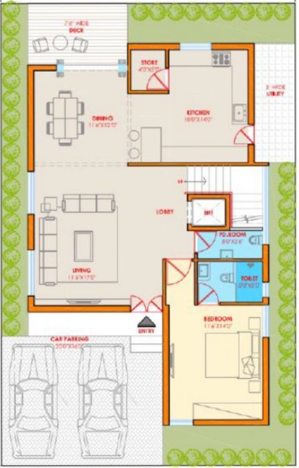  phoenix luxury park 2 Floor Plan Ground Floor Plan