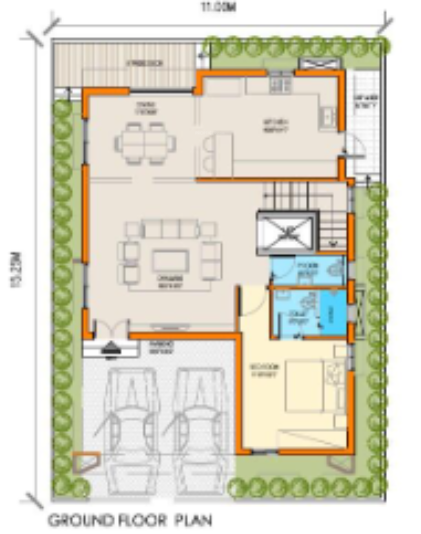  phoenix luxury park 2 Floor Plan Ground Floor Plan
