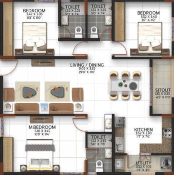  keerthiprime Floor Plan Floor Plan