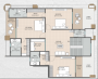  euphoria Floor Plan Upper Level Duplex Plan