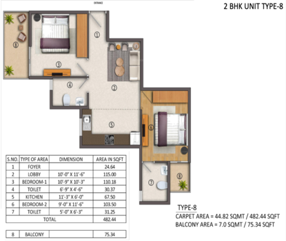  yashika-104 Floor Plan Floor Plan