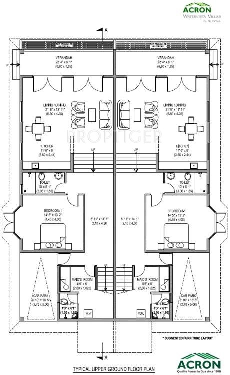 Acron Watervista Villas (3BHK+3T (3,358 sq ft) 3358 sq ft)