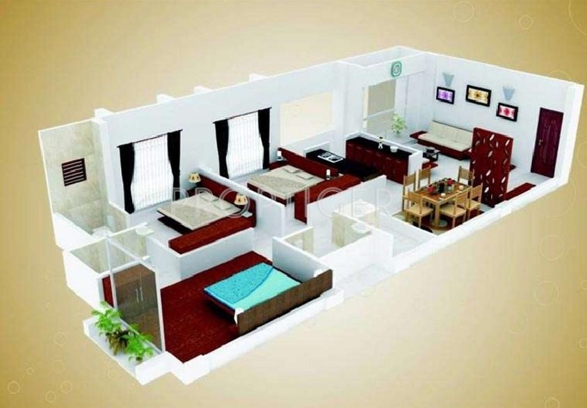 Unique Essenza (3BHK+3T (1,575 sq ft) 1575 sq ft)