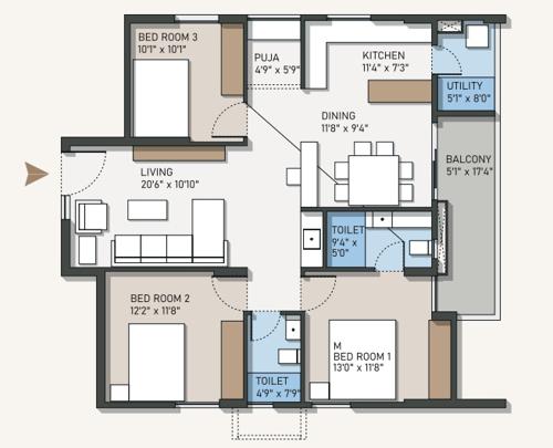  empire-residential-apartments Floor Plan Floor Plan