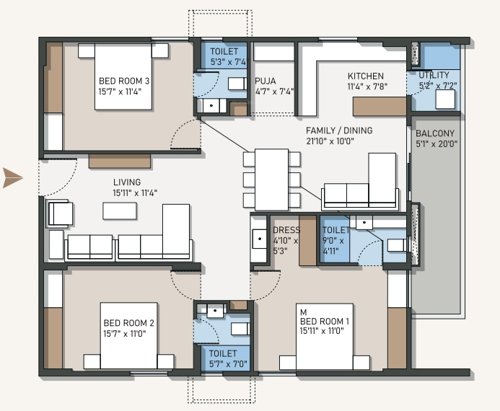  empire-residential-apartments Floor Plan Floor Plan