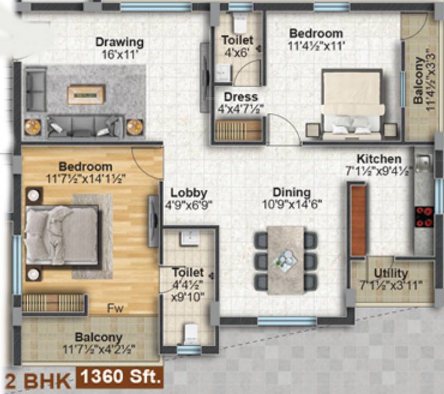 Floor Plan msrs serene city Floor Plan Floor Plan