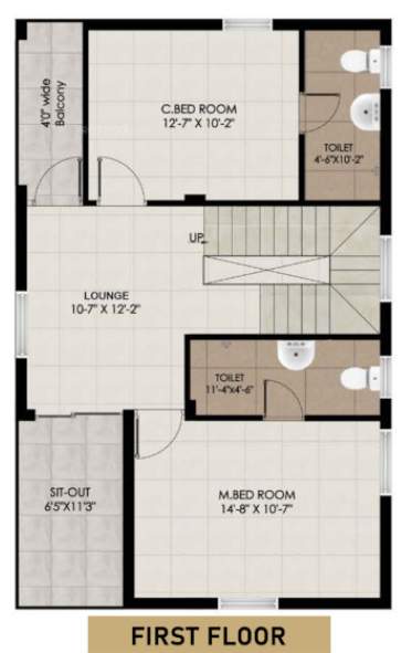  praneeth pranav knightwoods Floor Plan First Floor Plan
