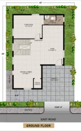  praneeth pranav knightwoods Floor Plan Ground Floor Plan
