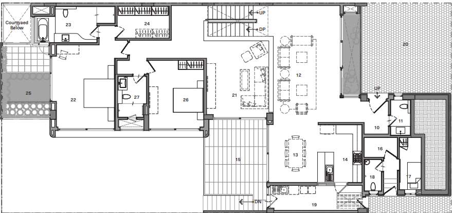  pursuit of a radical rhapsody apartment Floor Plan Upper Level Penthouse Plan