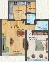  santa-cruz-residency Floor Plan Floor Plan
