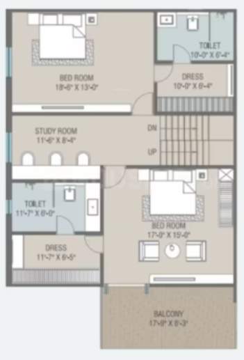  royal mansions Floor Plan Upper Level Duplex Plan