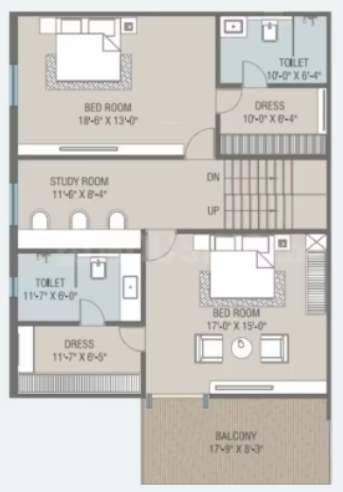  royal mansions Floor Plan Upper Level Duplex Plan