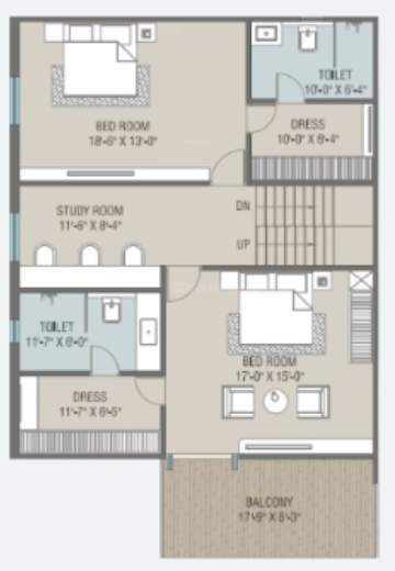  royal mansions Floor Plan Upper Level Duplex Plan