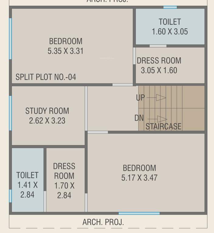  royal mansions Floor Plan Upper Level Duplex Plan