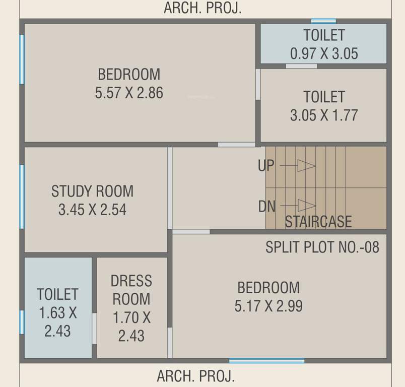  royal mansions Floor Plan Upper Level Duplex Plan