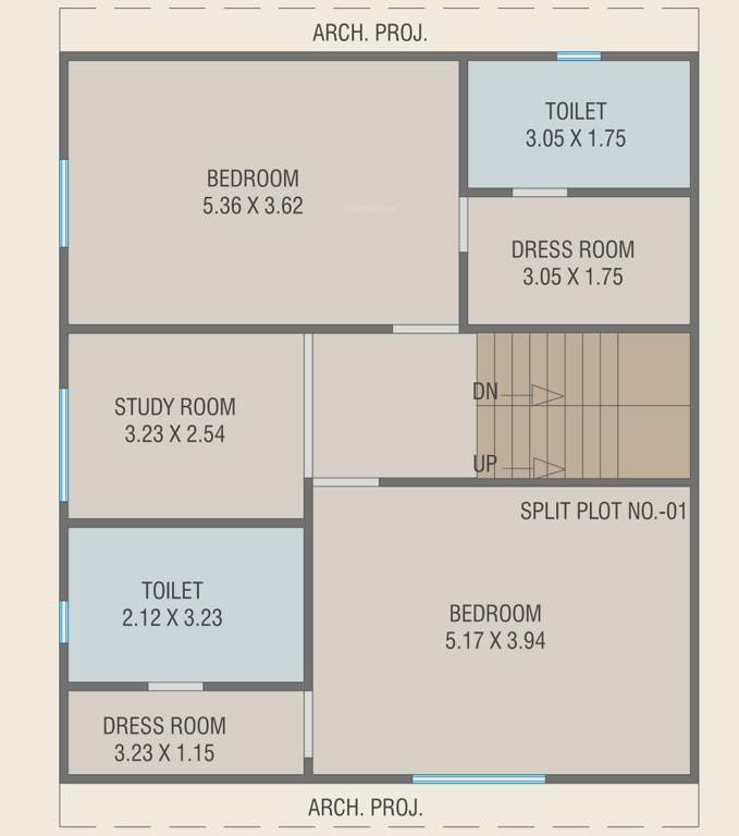  royal mansions Floor Plan Upper Level Duplex Plan