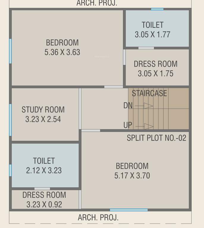  royal mansions Floor Plan Upper Level Duplex Plan