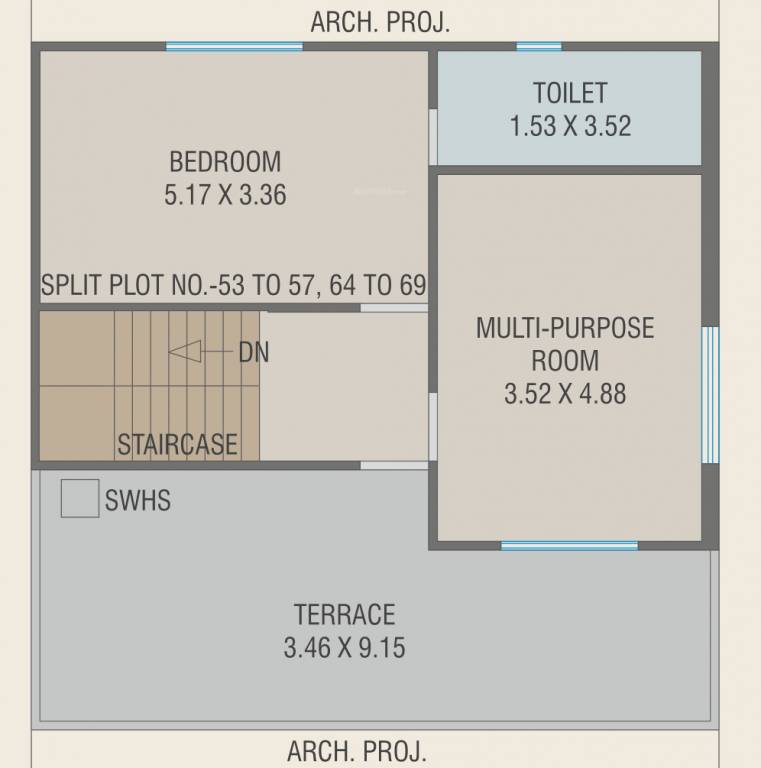 Terrace Floor Plan royal mansions Floor Plan Terrace Floor Plan