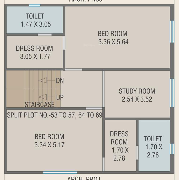  royal mansions Floor Plan Upper Level Duplex Plan