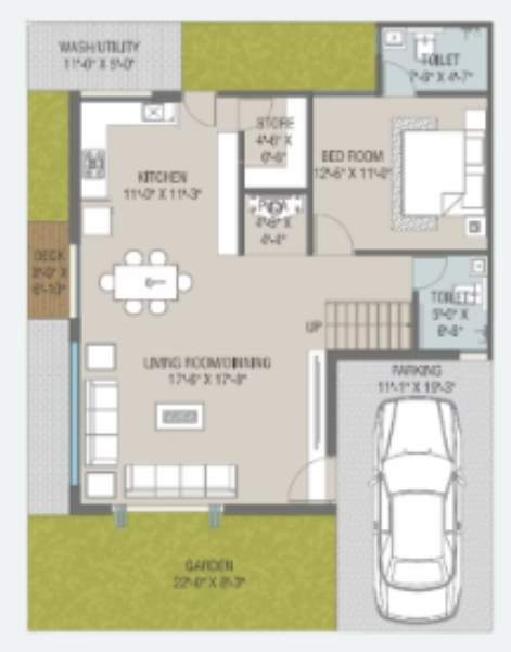 royal mansions Floor Plan Lower Level Duplex Plan