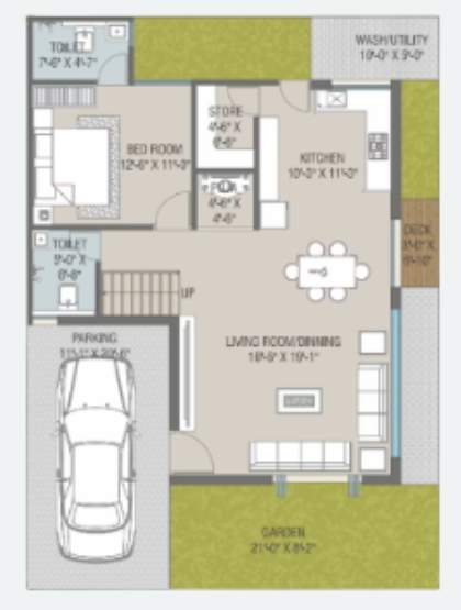  royal mansions Floor Plan Lower Level Duplex Plan