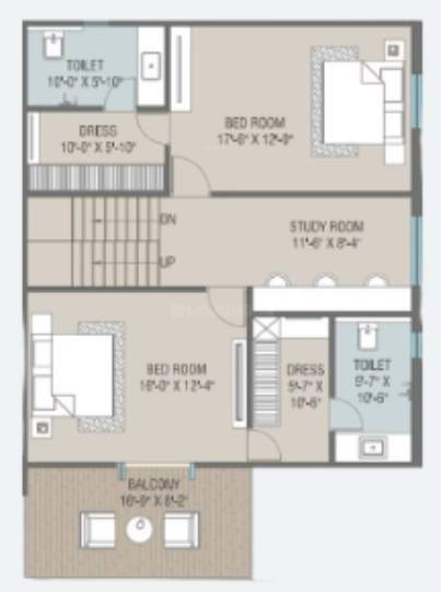  royal mansions Floor Plan Upper Level Duplex Plan
