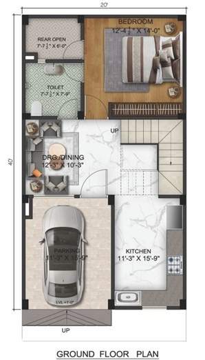  shree shyam luxury villas Floor Plan Ground Floor Plan