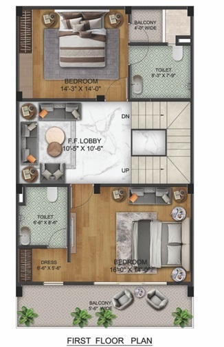 First Floor Plan shree shyam luxury villas Floor Plan First Floor Plan