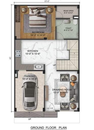  shree shyam luxury villas Floor Plan Ground Floor Plan