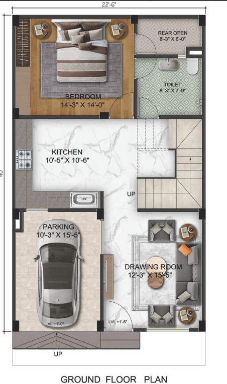  shree shyam villas Floor Plan Ground Floor Plan