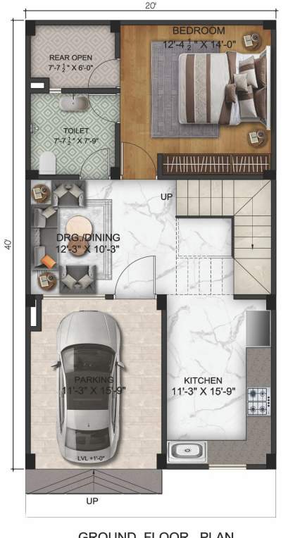  shree shyam villas Floor Plan Ground Floor Plan