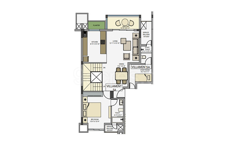 the royal ganges Floor Plan Upper Level Floor