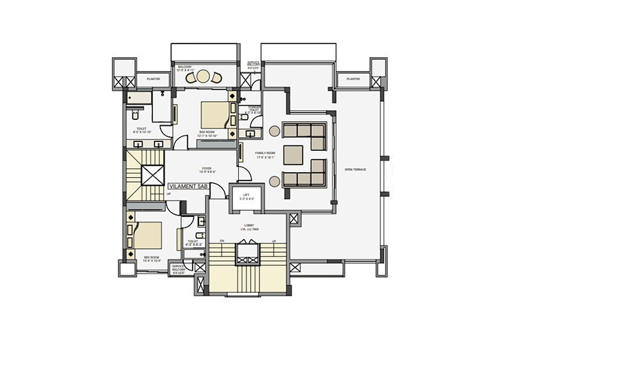 the royal ganges Floor Plan Lower Level Floor