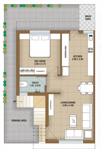  gokuldham-residency-ii Floor Plan Ground Floor Plan