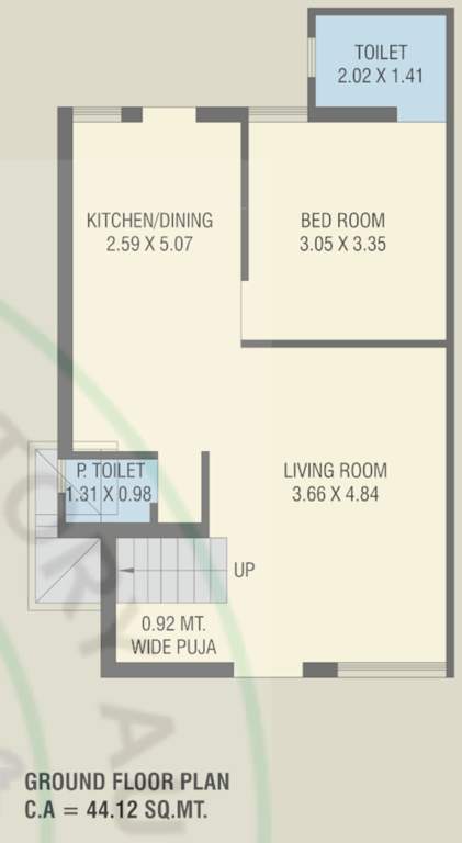  shantam luxuria Floor Plan Ground Floor Plan