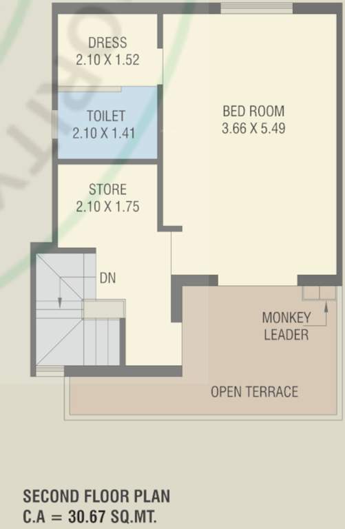  shantam luxuria Floor Plan Second Floor Plan