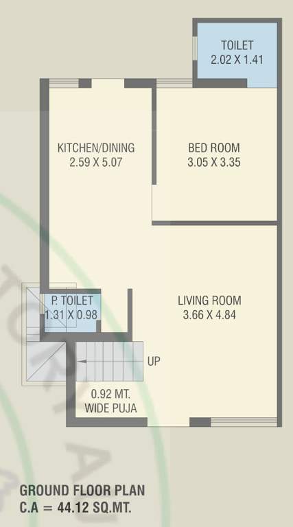  shantam luxuria Floor Plan Ground Floor Plan
