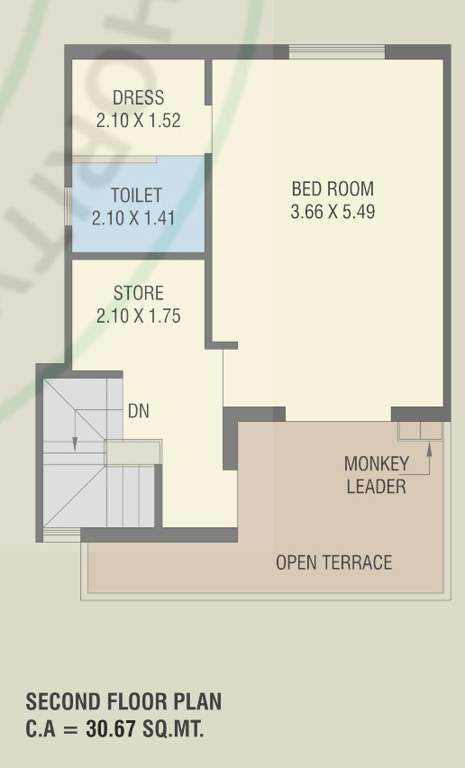  shantam luxuria Floor Plan Second Floor Plan