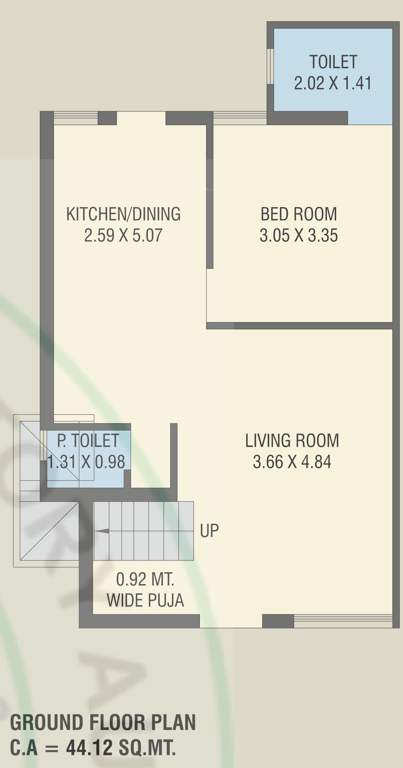  shantam luxuria Floor Plan Ground Floor Plan