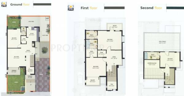 Mahidhar Construction Kamal Nayan Floor Plan (4BHK+4T + Pooja Room)