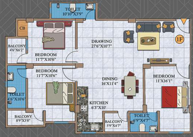Floor Plan paradise sunrise Floor Plan Floor Plan